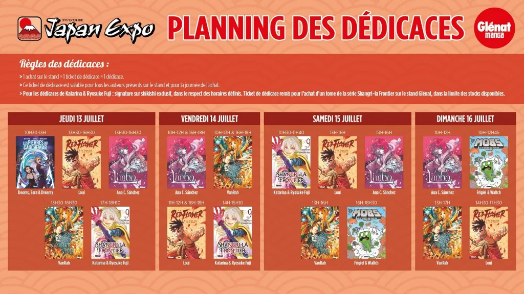 Japan Expo : les auteurs de glénat