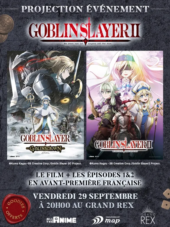 Goblin Slayer saison 2 événement au Grand Rex