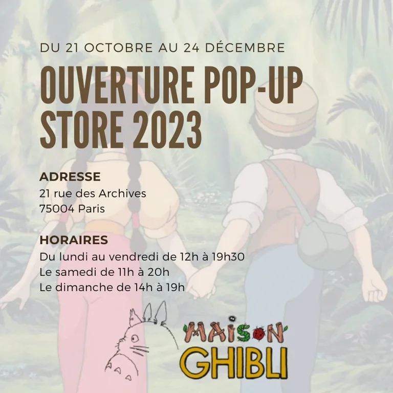 Ghibli : boutique éphémère à Paris
