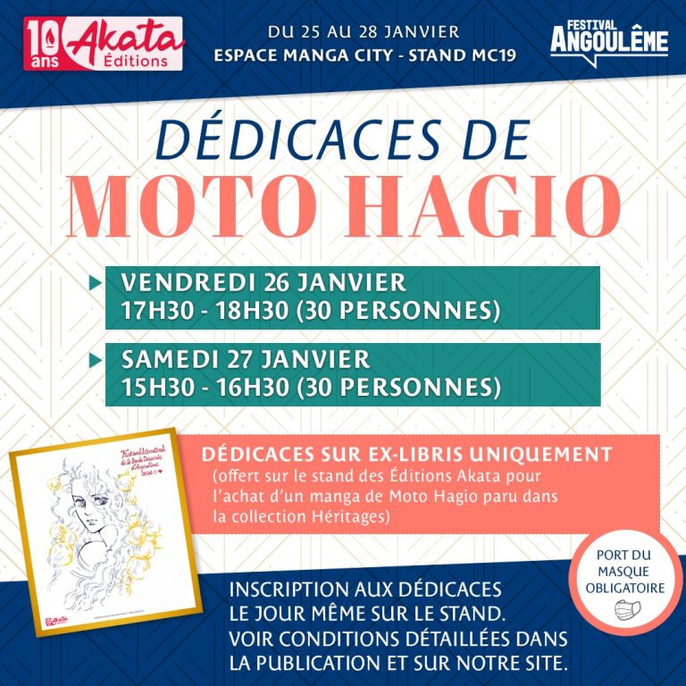 Moto Hagio : Angoulême 2024 - dédicaces
