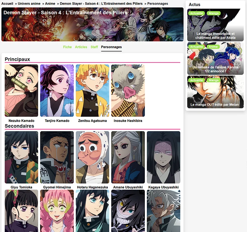 Manga Clic : Personnages