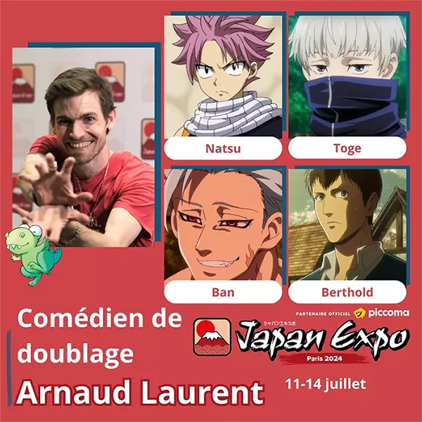Doublage : Arnaud Laurent à Japan Expo 2024