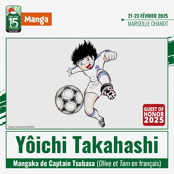 Yôichi Takahashi : l'auteur de captain tsubasa à Japan Expo Sud