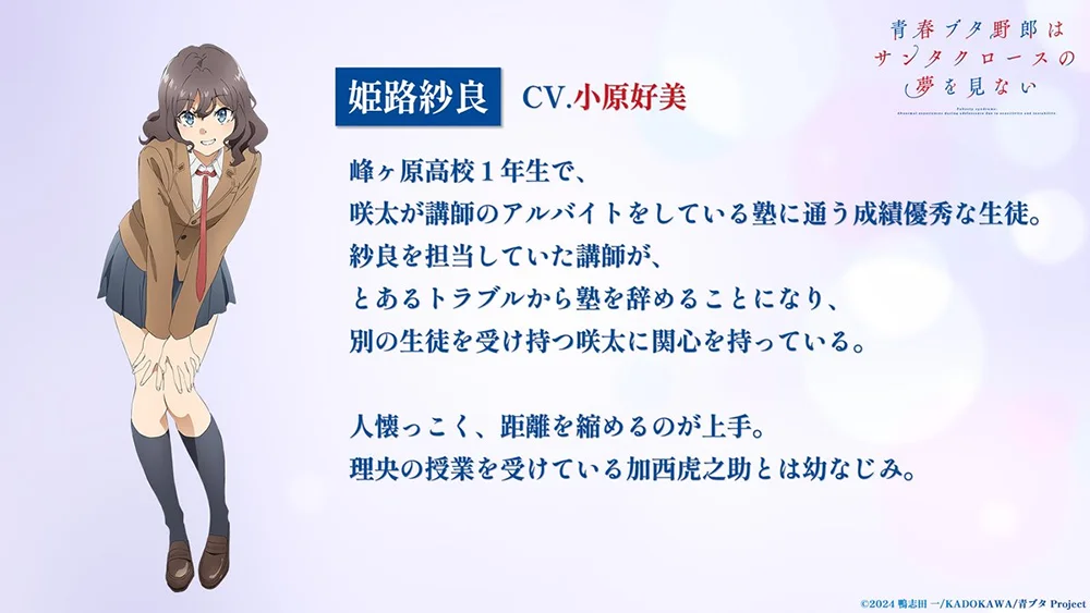 Rascal Does Not Dream of Santa Claus : Sara