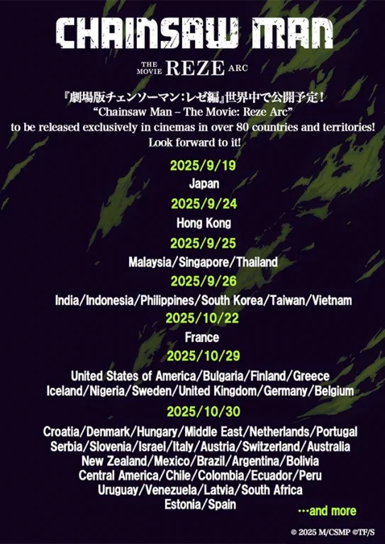Chainsaw Man : Reze cinéma