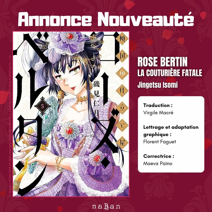 rose bertin réédité par naban